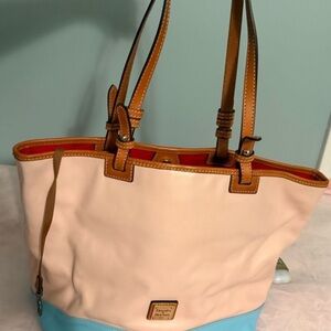 Pre-loved Dooney & Bourke Two-Tone Leather Tote